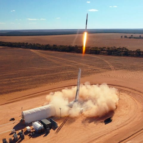 Start der Trägerrakete HyImpulse SR75 in Koonibba, Australien (Foto: picture-alliance / Reportdienste, picture alliance/dpa | Hiimpulse)